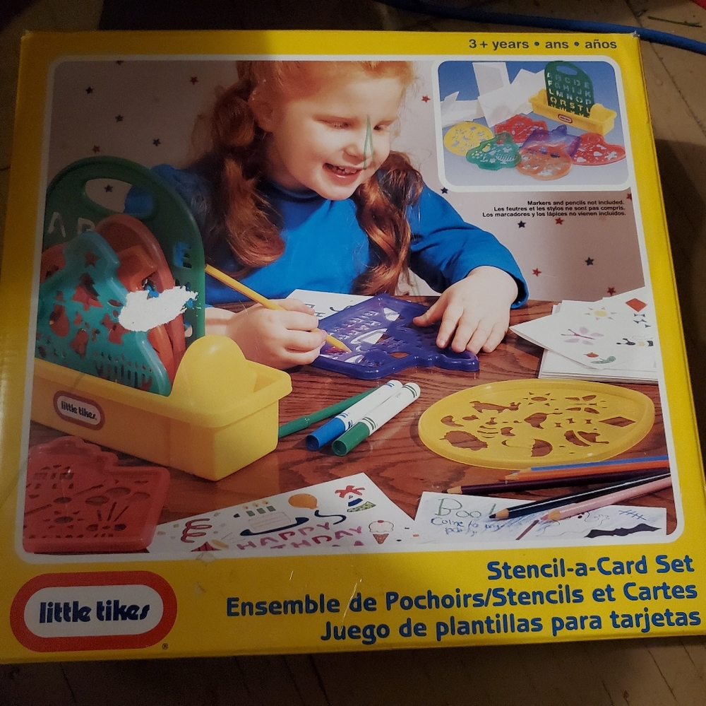 Little tikes stencil a card set